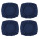 thumbnail image 4 of 4 piezas jacquard poliéster estiramiento boda boda silla asiento cubierta azul oscuro_l, 4 of 5