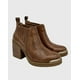 thumbnail image 3 of Botin para mujer elasticado con taco Café, 3 of 4