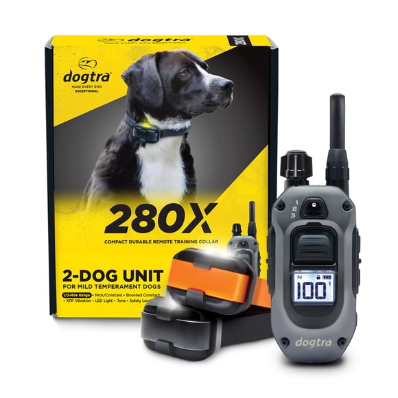 Collar de adiestramiento remoto Dogtra 280X para 2 perros de más de 10 libras