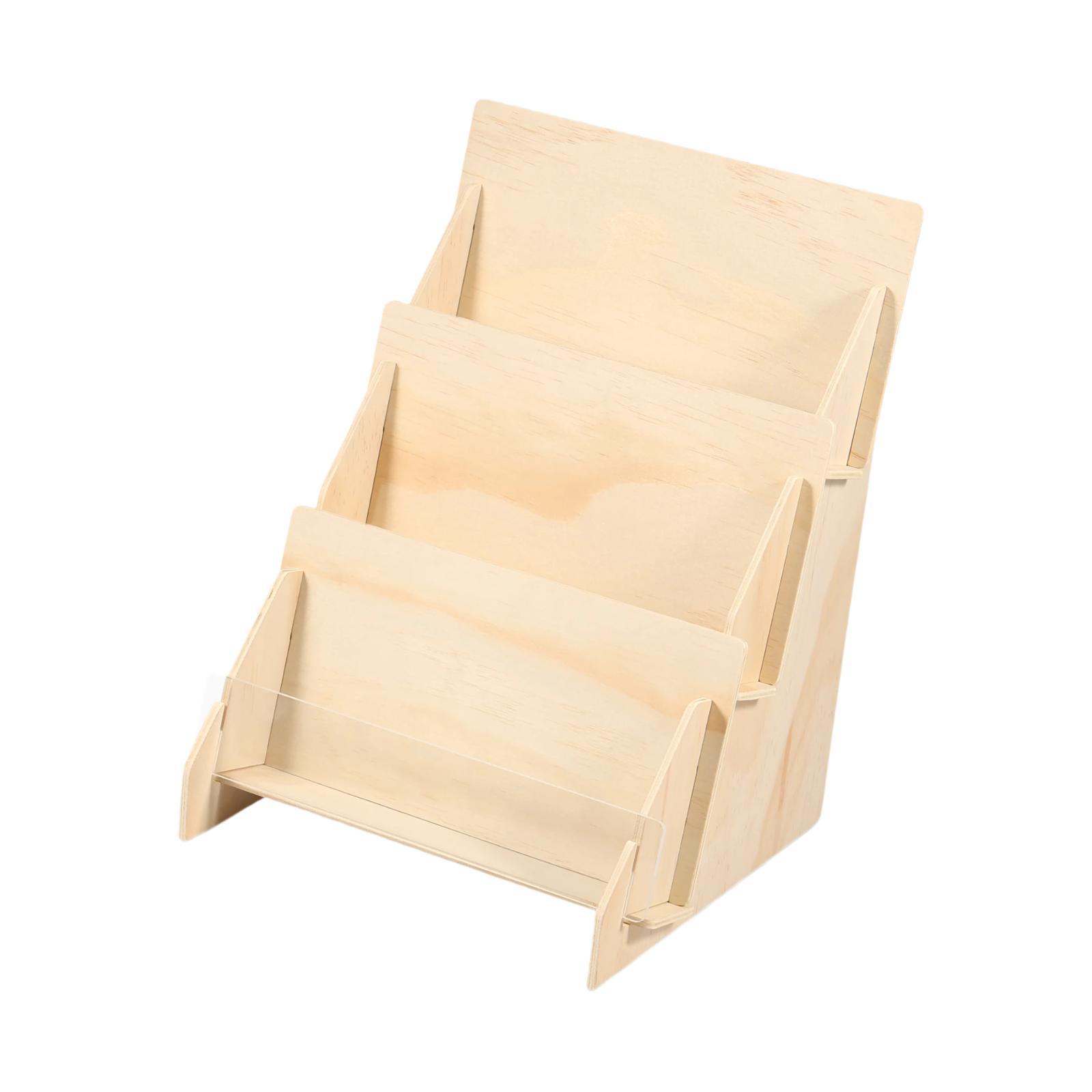 Bothyi - Soporte De Exhibición Para Tarjetas De Felicitación, Soporte Para Postales De 3 Niveles Para Fotos De Venta Al Por Menor