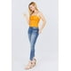 thumbnail image 4 of Top Camisola de Malla con Tirantes Elásticos, Cuello en V y Detalle Fruncido, 4 of 5