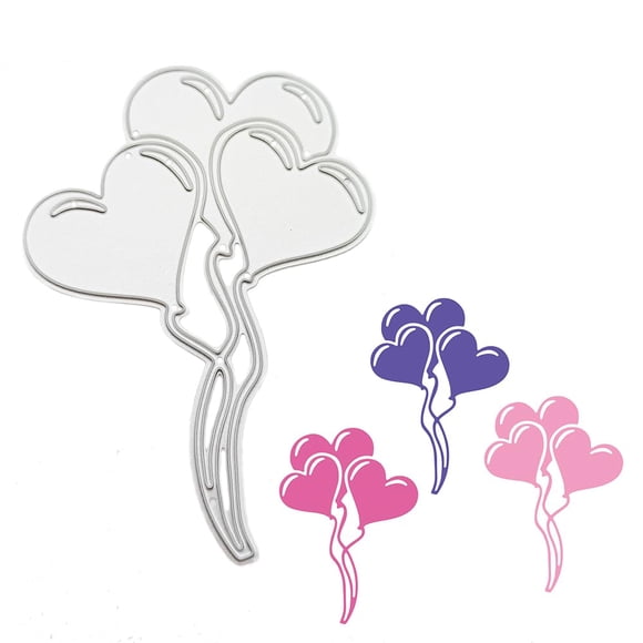 Troquel de Corte CPEI Corazón de Globo para Scrapbooking