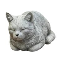 Magideal - Adorno Conmemorativo De Gato Para Jardín, Figura De Gato, Regalo Para Mascotas, Porche, Patio, Escultura Única De Resina Para Balcón, Recuerdo De Gato