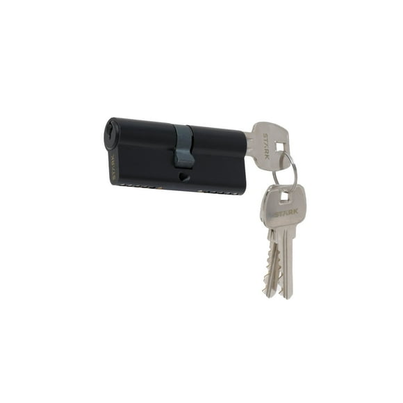 Cilindro 70 mm llave/llave centrado. (Negro mate)