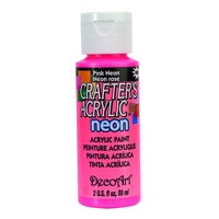 Paint Decoart Crafter'S, Acrílico Multiusos, 60 Ml, Color Rosa Neón
