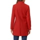 thumbnail image 3 of INSPIRE CHIC Abrigo de Mujer de Largo Medio con Cuello Alto, Botonadura Simple, Bolsillos Inclinados y Forro Completo, Rojo Brillante Talla L, 3 of 6