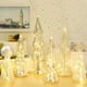 thumbnail image 2 of Figuras de árbol de Navidad LOYIM Mercury Glass con luces LED, 2 of 3