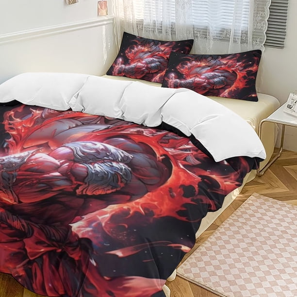 DRAGON BALLCartoon Collection 3-Piece Comforter Set, Personalized Bedding Decor for Kids And Teens Bed Sheets