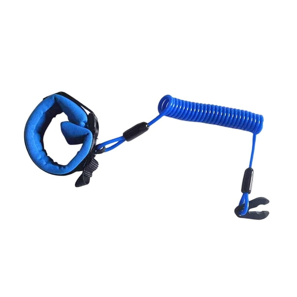Reemplazo de la llave del interruptor del manillar del cordón de seguridad Start Stop Kill, interruptor de parada del motor fuera de borda para Azul