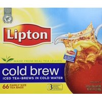Té Negro Lipton Cold Brew Tamaño Familiar 66 Bolsitas