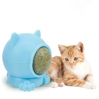 Genérica - Bola De Catnip Adhesiva Celeste Con Forma De Gato