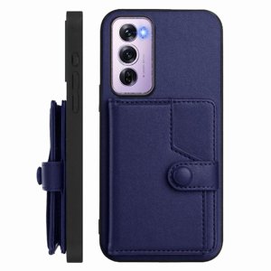 Foxdock Funda Para Oppo Reno 12 Pro Con Bloqueo Rfid - Diseño Elegante Con Cierre De Botón