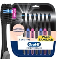 Cepillo De Dientes Suave Indicator Black Charcoal 7 Un Oral-B