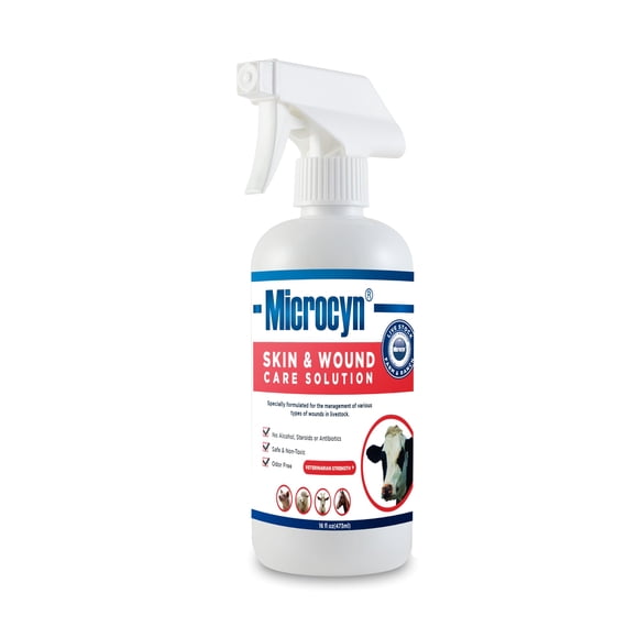 Spray HOCl Microcyn 473 ml para Cuidado de Heridas en Ganado