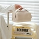thumbnail image 5 of Bolsa de cosméticos con diseño de tostada de crema, bolsa de almacenamiento portátil de gran capacidad, hecha de cuero PU, 5 of 5
