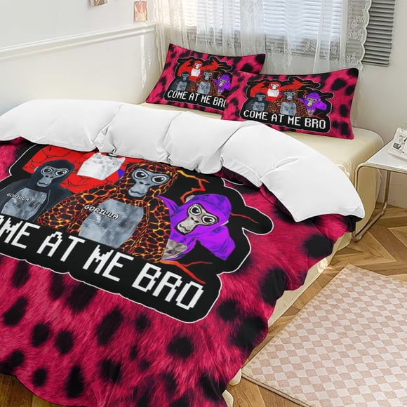 Come At Me Bro Gorilla Tag Comforter Set Soft 3 Pcs Twin Bedding Sets Thicken for All Season