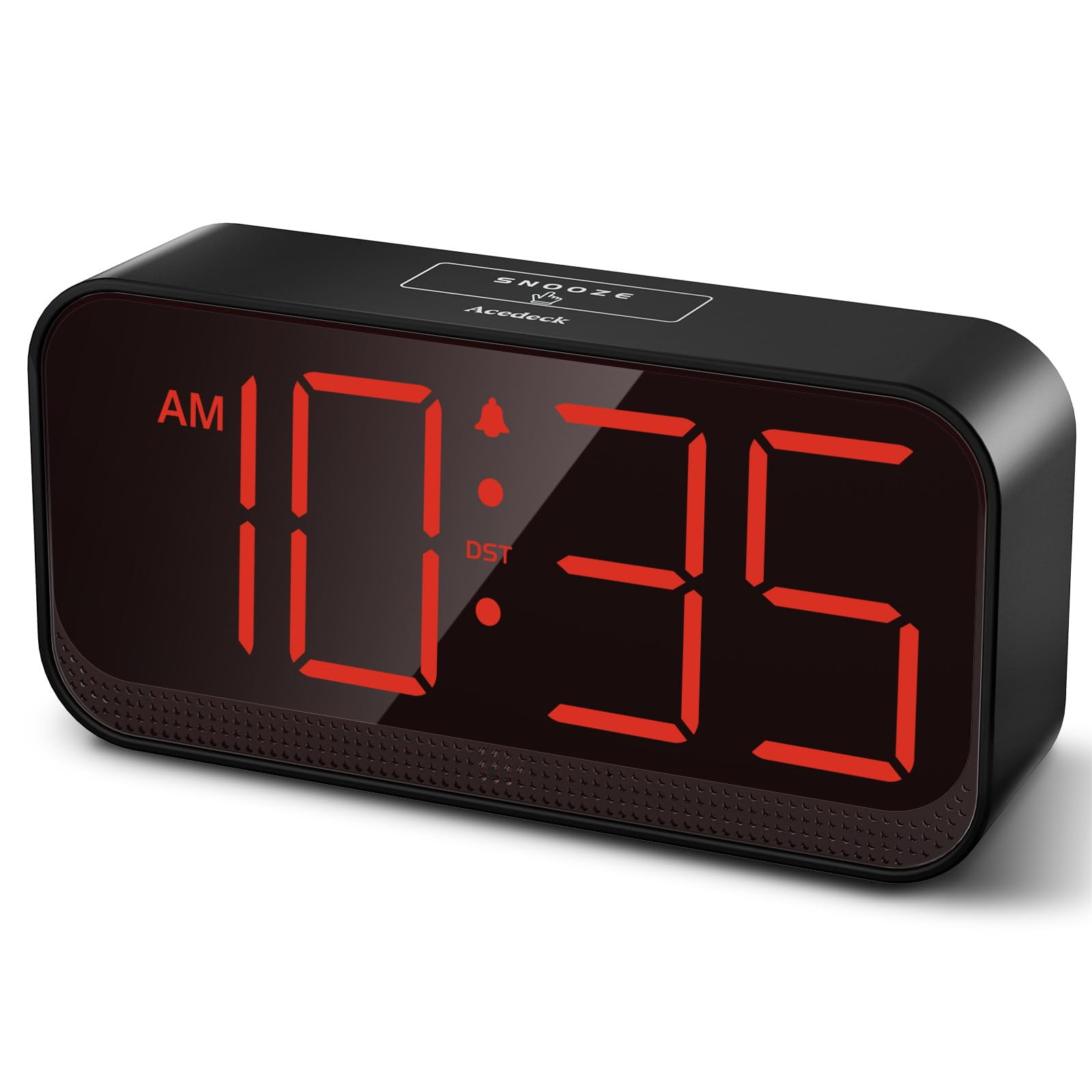 Reloj Despertador Digital Acedeck Que Funciona Con Pilas Y Pantalla Grande