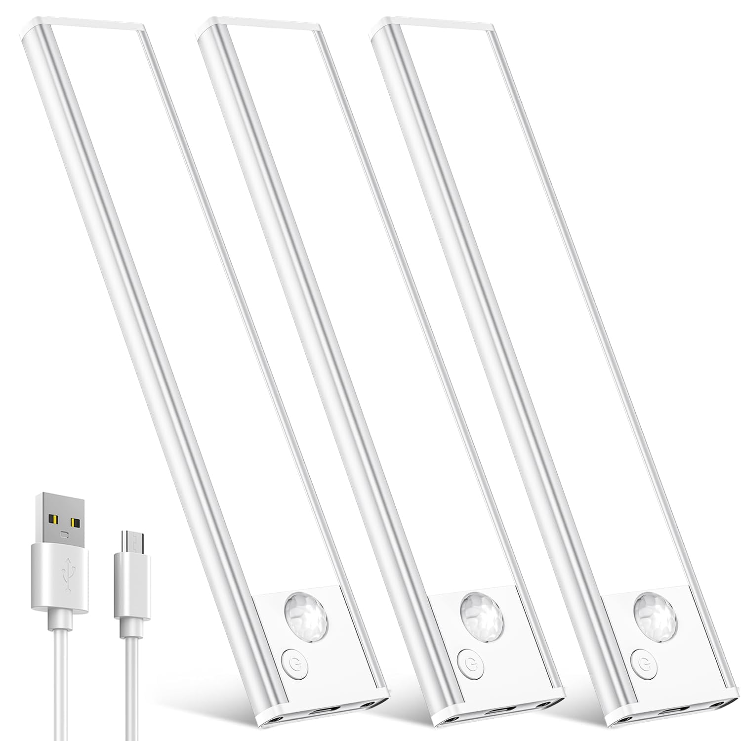 Luz Bajo Gabinete Vozuji, Modelo Inalámbrico Con Sensor De Movimiento Led