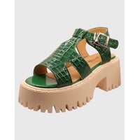 Danicolle Calzado - Sandalia Hebilla Charol Verde