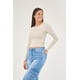 thumbnail image 2 of Polera Manga Larga Recogido Lateral Vw1770 Crudo, 2 of 3