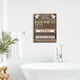 thumbnail image 2 of 1pc Rustic Bathroom Canvas Wall Art - Funny Laundry Room Decor with Brown Prints - No Frame Required, 2 of 4