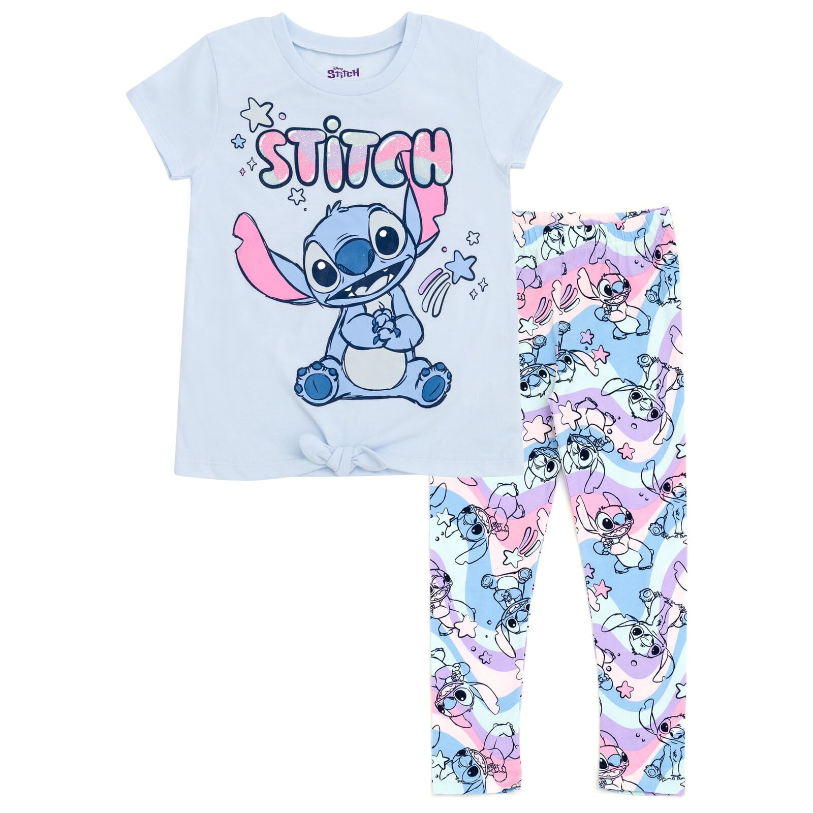 Conjunto De Ropa Disney Lilo & Stitch, Camiseta Y Leggings Para Niña De 4 Años