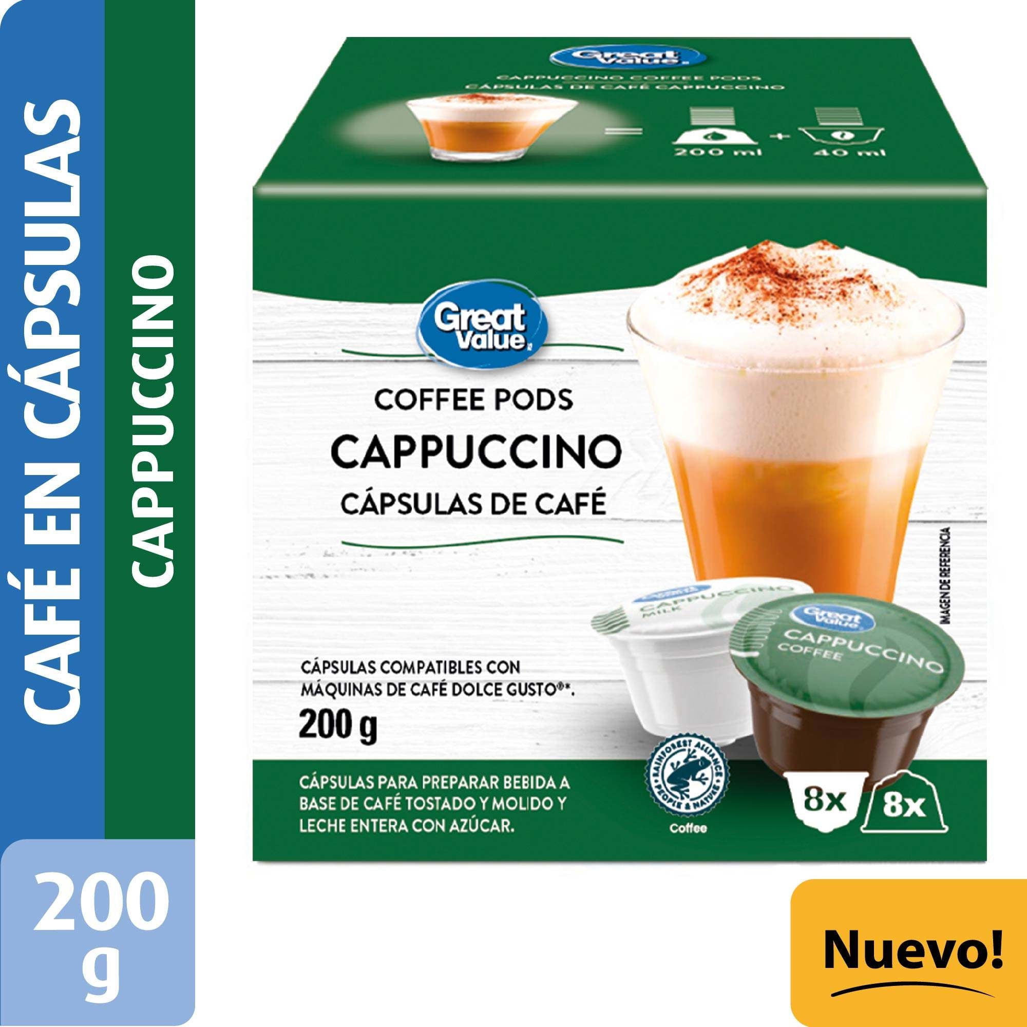 Café En Cápsulas Cappuccino 200 g Great Value