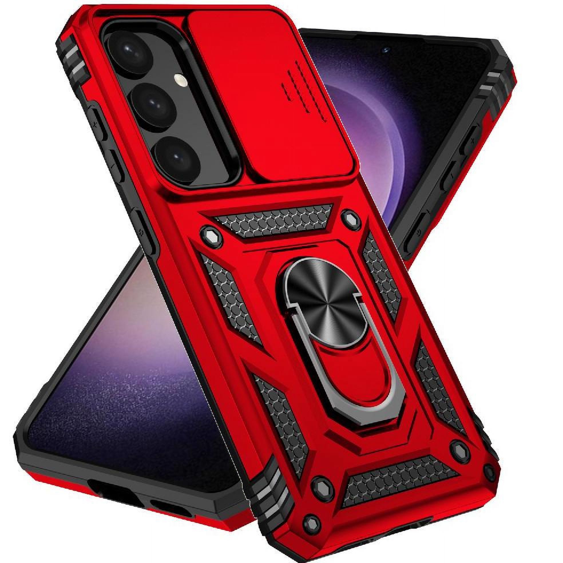 Estuche Gangxun Para Samsung Galaxy S24, Soporte Giratorio 360°, Estilo Mecánico Y Magnético