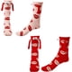 thumbnail image 1 of Calcetines de San Valentín, calcetines magnéticos con estampado de labios, diseño divertido y novedoso, para el día de San Valentín, para uso diario en pareja (estilo labios)., 1 of 7