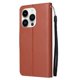 thumbnail image 5 of Funda Cartera para iPhone 14 Pro con Tarjetero, Soporte y Cordón - Protección Marrón, 5 of 5