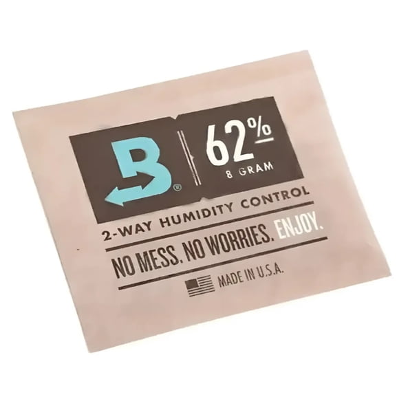 5 Boveda Packs 62% 8gr Control Humedad 2 Vias