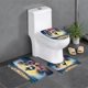 thumbnail image 1 of En Tus Sueños Juego de 3 alfombras de baño de coral fleece: tapete de baño + alfombra de inodoro en forma de U + funda de tapa de inodoro en forma de O, 1 of 6