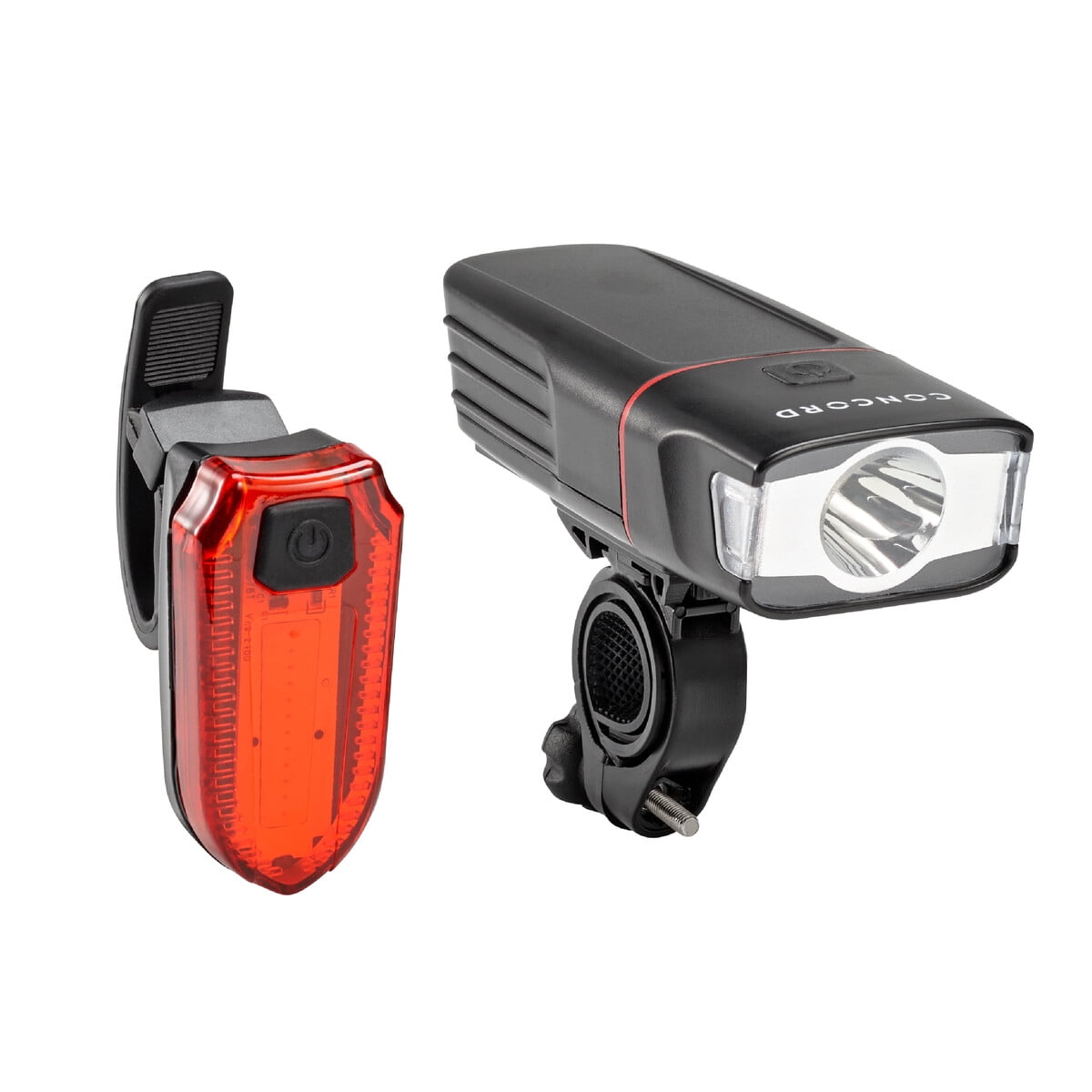 Set Luces Bicicleta Concord Led 200 Lúmenes Delantera Y Trasera