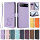 thumbnail image 3 of Funda Volteable con Diseño de Gato para Infinix Hot 60i 5G, Lila Claro, 3 of 6