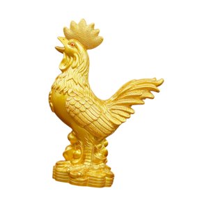 Magideal - Estatua De Gallo De Resina, Estatuilla De Escritorio, Exhibición De Simulación Coleccionable, Regalo De Cumpleaños, Escultura De Animal, Decoración De S