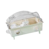 Magideal - Jaula Para Hámster, Jaula Para Animales Pequeños, Hábitat Para Hámster Con Ventilación Y Respirable Con Tapa Que Se Puede Abrir Para Conejillos De Ind Beige