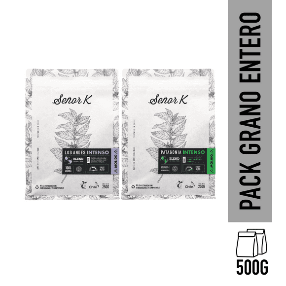 Pack Café Grano Entero Intensos 2x250g Café Señor K