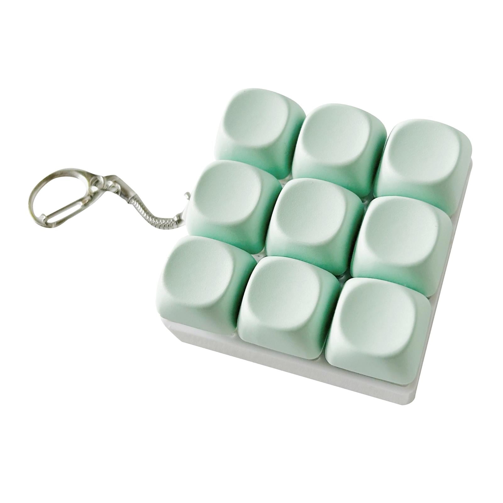 Bothyi - Mini Llavero Con 9 Botones, Juguete Para Dedos, Multiusos, Resistente, Con Clic, Color Verde