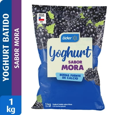 Yoghurt Batido Sabor Mora 1 Kg Lider