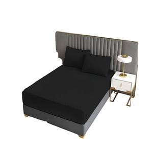 Genérico - Cubrecolchon Impermeable King Negro