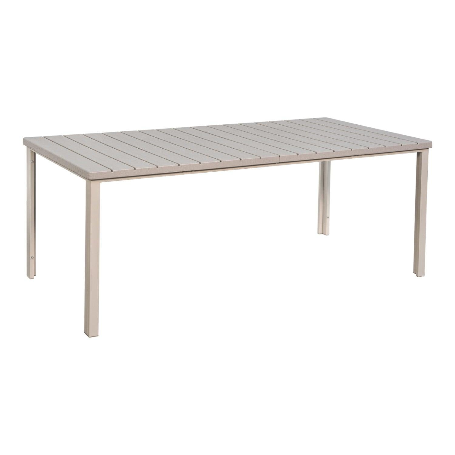 Northwest - Mesa Terraza Polywood Impermeable 180x90cm Beige Beige Tamaño Único