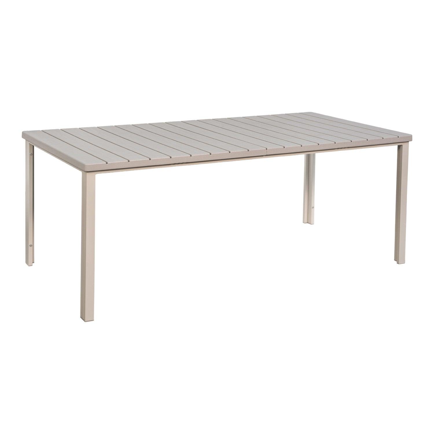 Northwest - Mesa Terraza Polywood Impermeable 180X90Cm Beige Beige Tamaño Único