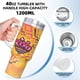 thumbnail image 5 of Kiya y los Héroes Kimoja Vaso aislado de acero inoxidable con asa, diseño temático, regalo para familia, amigos y fans; incluye pajita y encaja en el portavasos estándar, 40 oz, 5 of 6