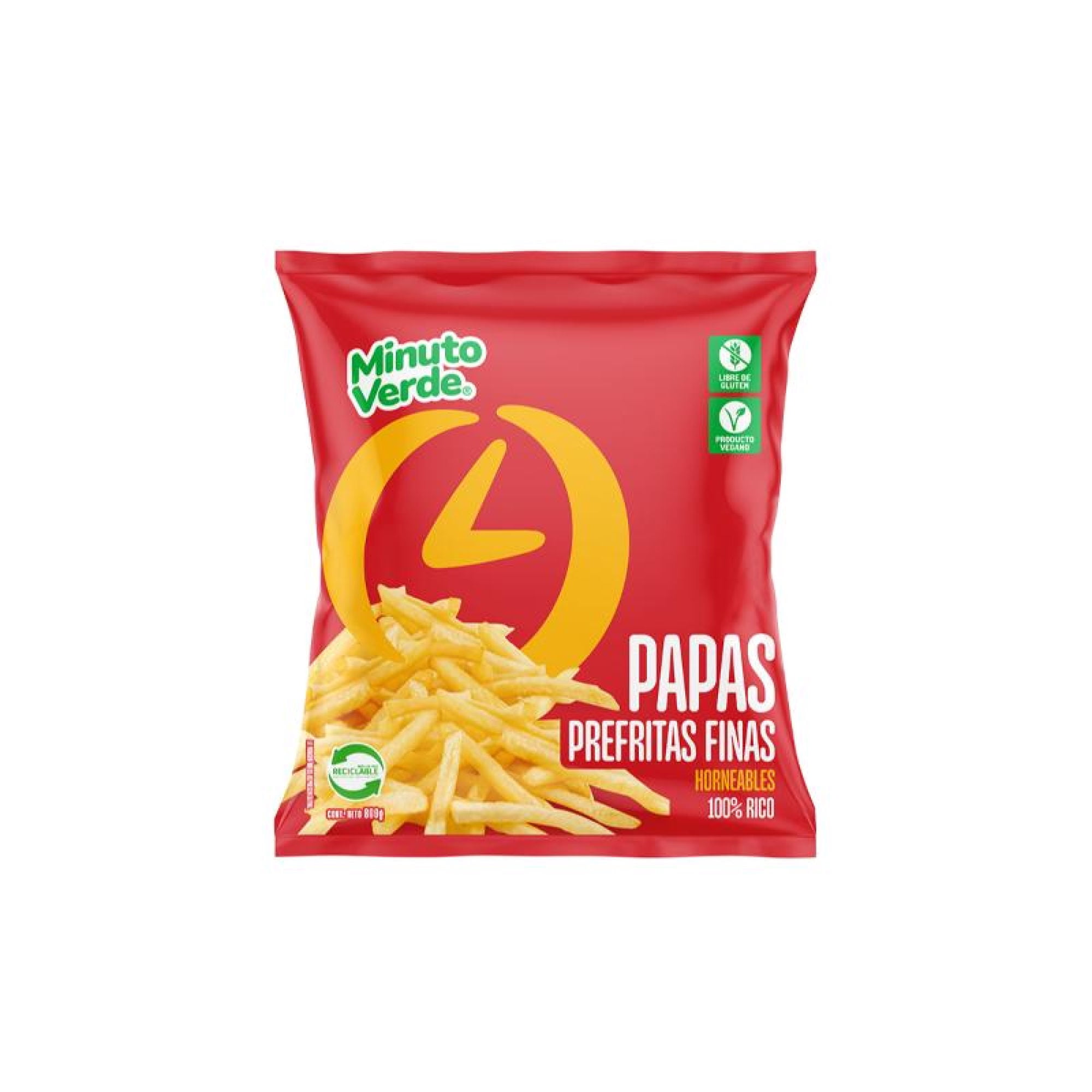 Papa Pre Frita Fina 800 g Minuto Verde