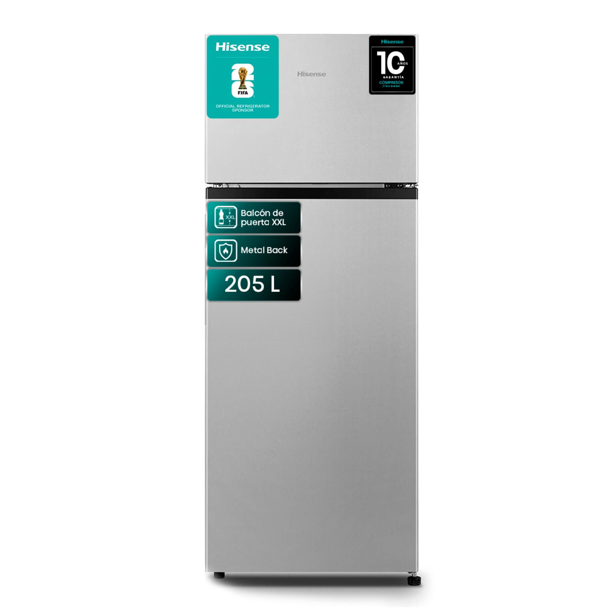 Hisense - Refrigerador Top Mount Frío Directo 205 Litros Rd-27Dr