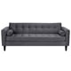 thumbnail image 1 of Sofa Retro 3cg Felpa 00 Gris, 1 of 6