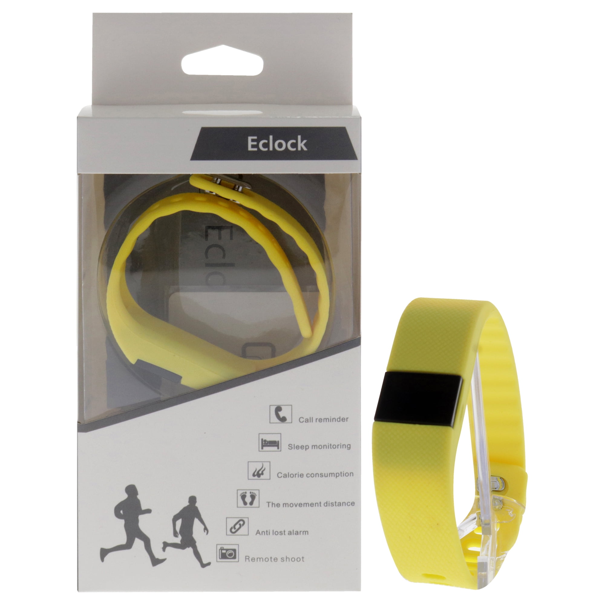 Pulsera De Silicona Deportiva Para La Salud Ek-h3 - Amarilla De Eclock Para Unisex - 1 Pulsera