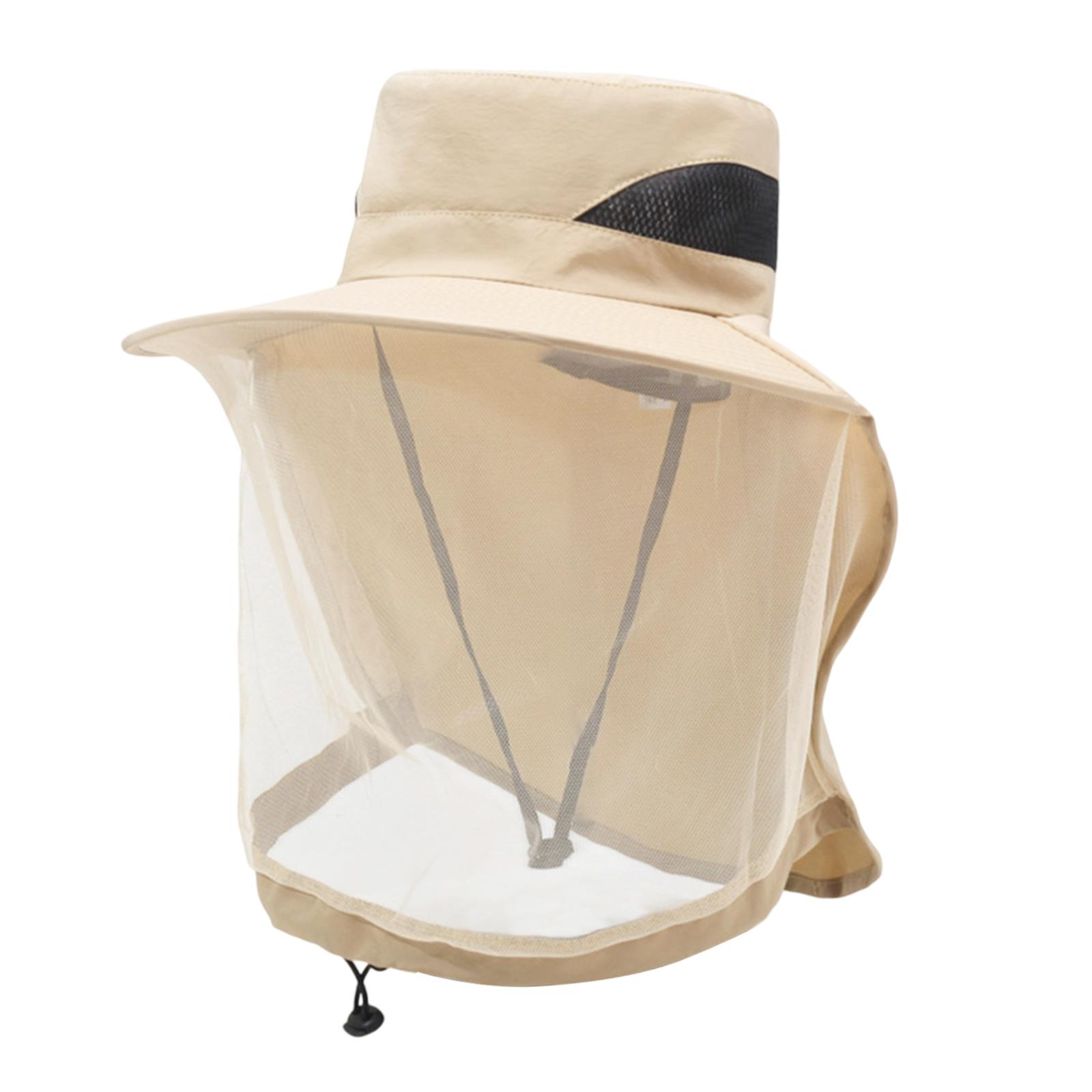 Ioensy - Red De Apicultura Para Sombreros, Color Caqui, Para Adultos, Ideal Para Jardinería, Senderismo Y Escalada