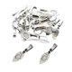 thumbnail image 3 of 30 Piezas De Pegamento Ovalado De Plata Antigua En Ajuste De Fianzas Para Collares Colgantes, 3 of 6