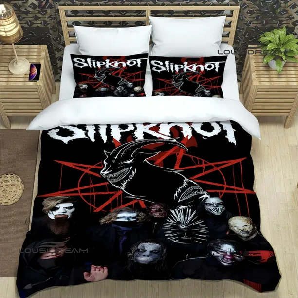 3D S-SLIPKNOT printed Bedding Sets exquisite bed supplies set duvet cover bed comforter set bedding set luxury birthday gift Bed Sheets
